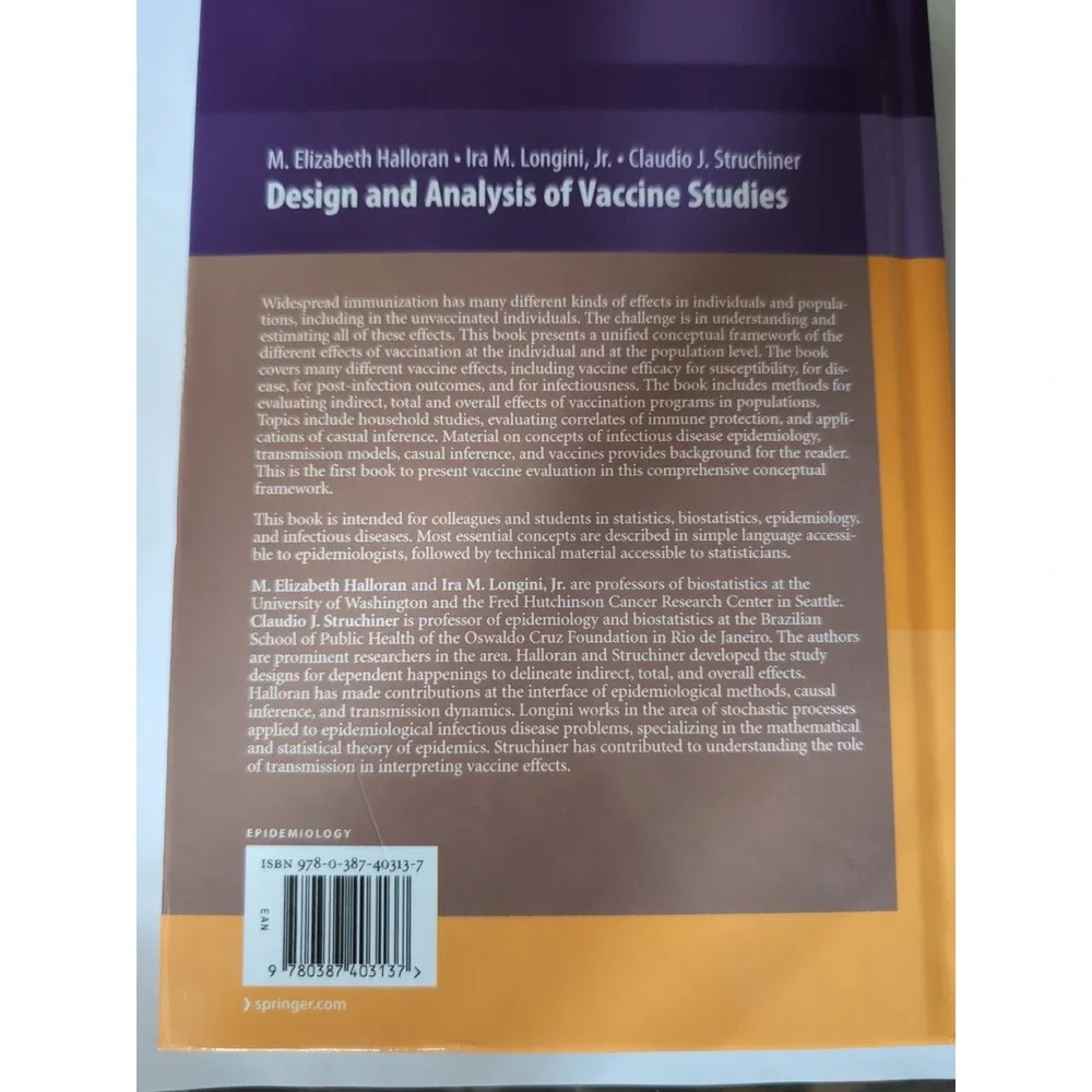 Statistics for Biology and Health‎ Ser.: Design and Analysis of Vaccine...
